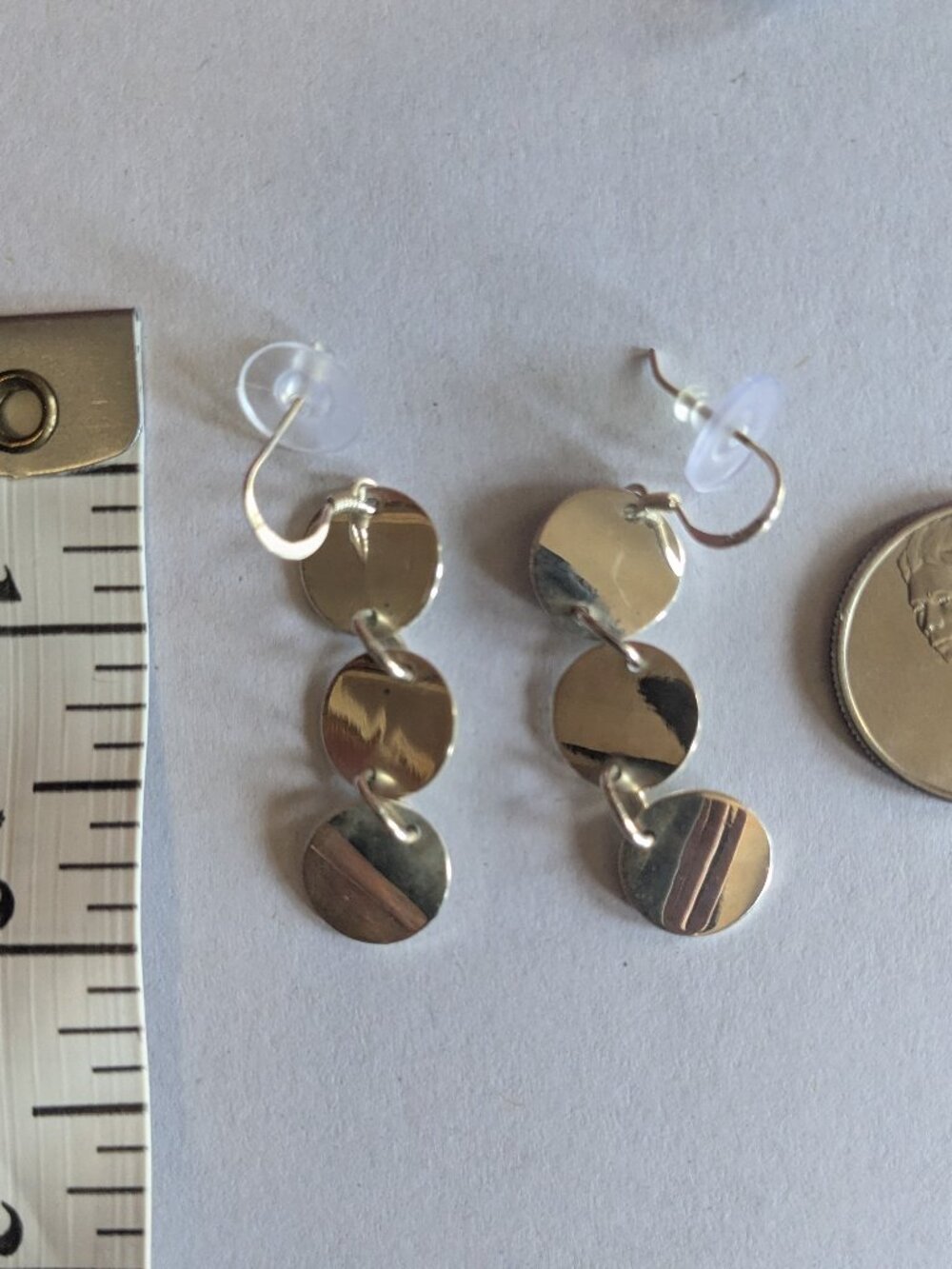 Vintage drop dangle earrings lot of 5 - Picture 5 of 10